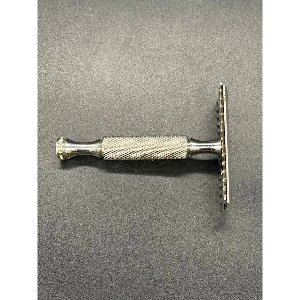 Vintage 1907 Durham Duplex Short Open Comb Double Blade Safety Razor *See Photos